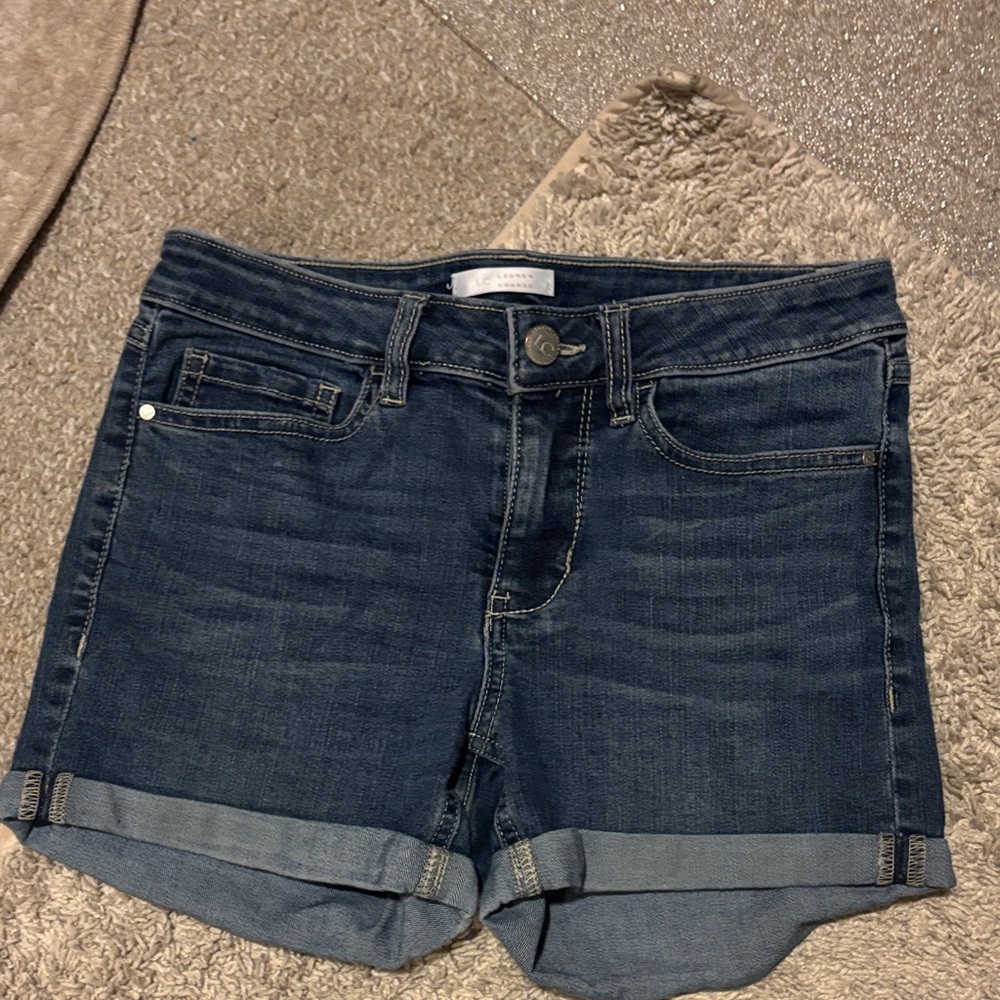 LC Lauren Conrad Dark Blue Jean Shorts